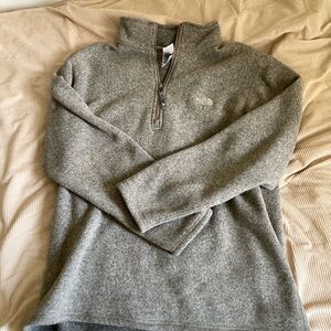 Men's Gray Half-Zip Sweater